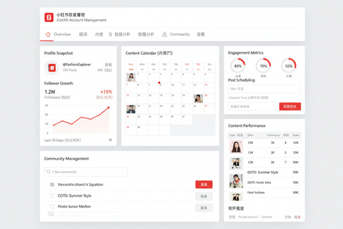 xiao Hong shu account management